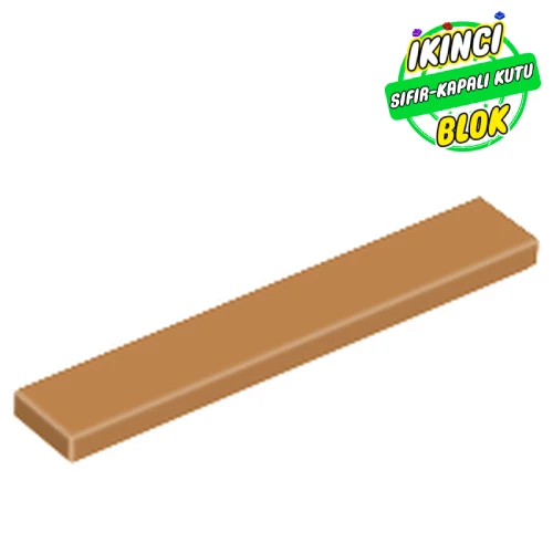 LEGO® Tile 1 x 6 with Groove Orta Nugat Sıfır