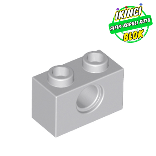 LEGO® 1 x 2 Pim girişli Tuğla Açık Mavimsi Gri Sıfır