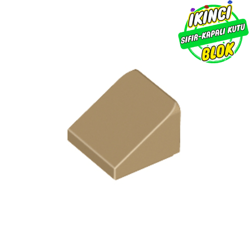 LEGO® 1 x 1 x 2/3 30 Derece Eğimli Parça Koyu Bej Sıfır