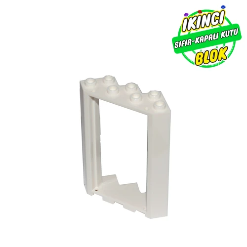 LEGO® Door Frame 4 x 4 x 6 Corner Beyaz Sıfır