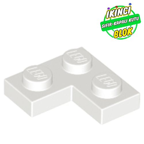 LEGO® 2 x 2 Köşe Plaka Beyaz Sıfır