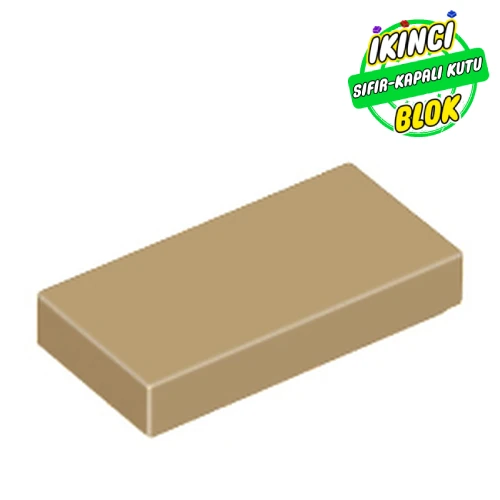 LEGO® Tile 1 x 2 with Groove Koyu Bej Sıfır