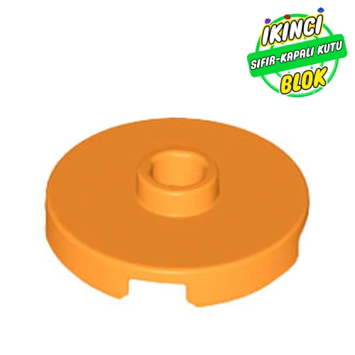 LEGO® Plate Special Round 2 x 2 with Center Stud (Jumper Plate) Turuncu Sıfır