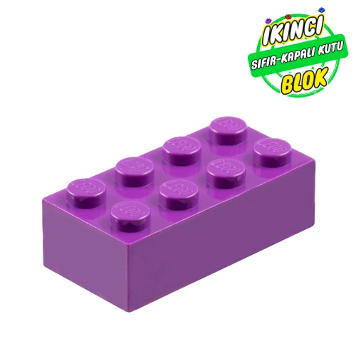 LEGO® Brick 2 x 4 Mor Sıfır