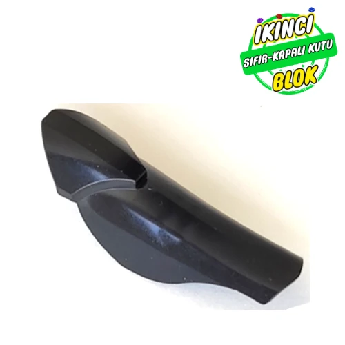 LEGO® Large Figure Limb Cover, Leg Shin Guard with Ball Joint Socket Siyah Sıfır