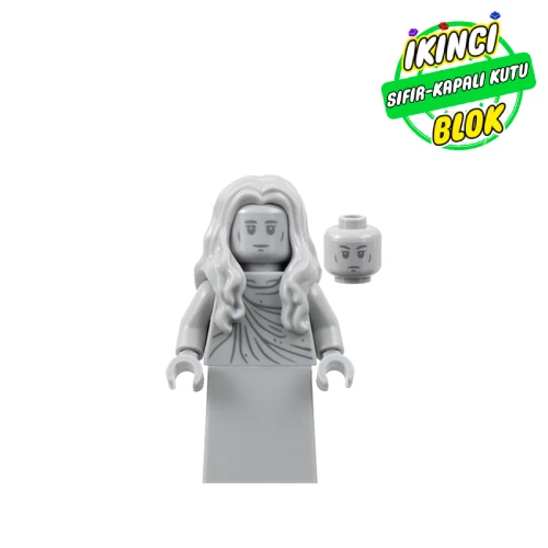 LEGO® Minifigür Statue - Dress/Robe, Wavy Hair Sıfır lor130