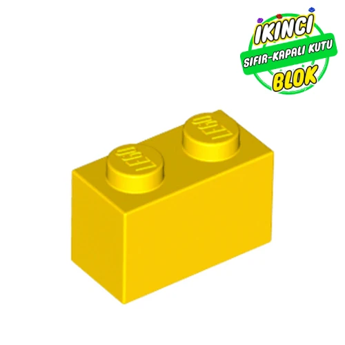 LEGO® Brick 1 x 2 Sarı Sıfır