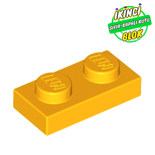LEGO® 1 x 2 Plaka Parlak Açık Turuncu Sıfır
