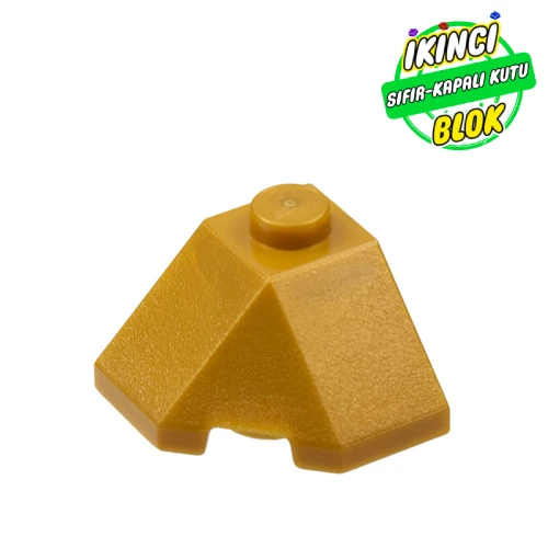 LEGO® 2 x 2 45 Derece Eğimli Parça Metalik Altın Sıfır