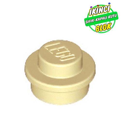 LEGO® 1 x 1 Kavisli Plaka Bej Sıfır