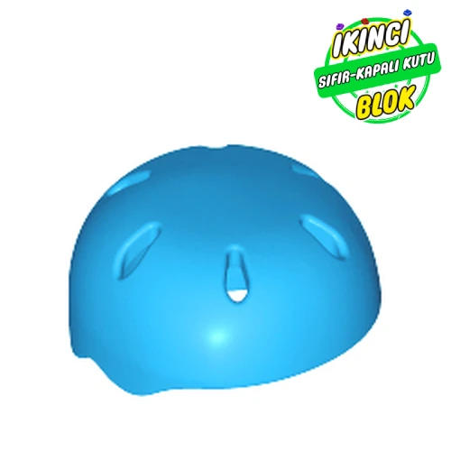 LEGO® Helmet, Sports, with Vent Holes [Plain] Koyu Azur Sıfır