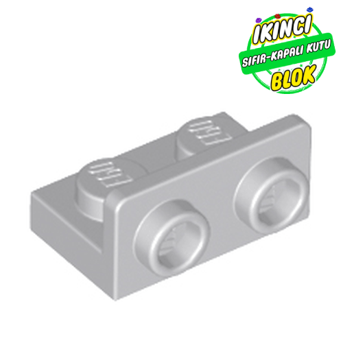LEGO® 1 x 2 Braket Ters 1 x 2 Bağlantılı Açık Mavimsi Gri Sıfır
