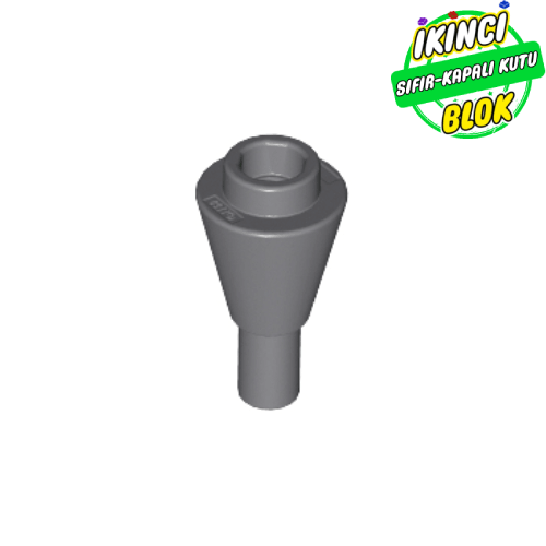 LEGO® 1 x 1 Ters Yönlü Koni Koyu Mavimsi Gri Sıfır