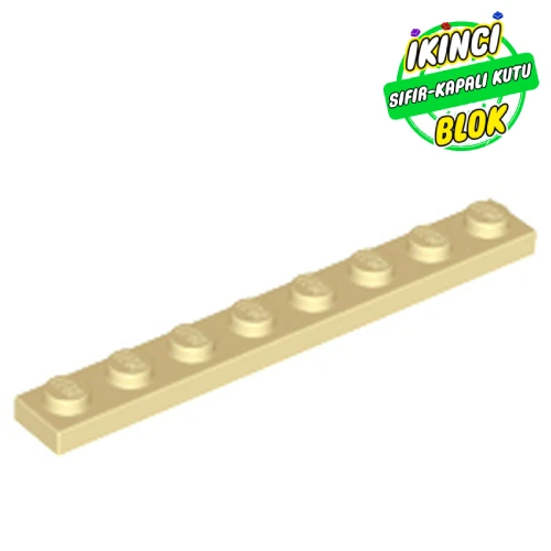 LEGO® Plate 1 x 8 Bej Sıfır