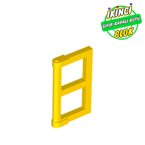 LEGO® 1 x 2 x 3 İnce Köşeli Pencere Sarı Sıfır