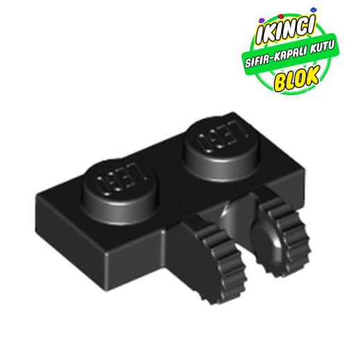 LEGO® 1 x 2 Yan Bağlantılı Menteşe Siyah Sıfır
