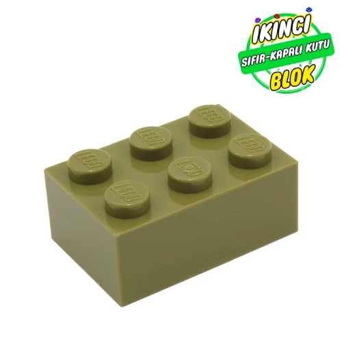 LEGO® Brick 2 x 3 Zeytin Yeşili Sıfır