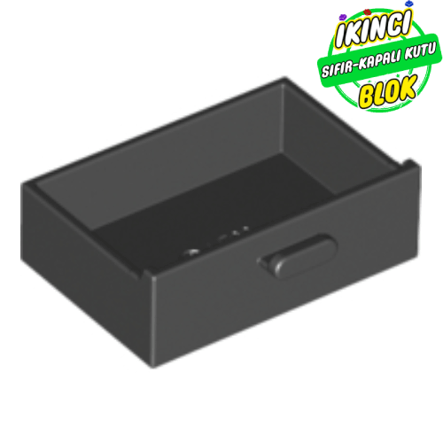LEGO® 2 x 3 Çekmece Siyah Sıfır