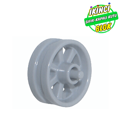 LEGO® 15mm x 6mm City Tarzı Motorsiklet Jantı Açık Mavimsi Gri Sıfır