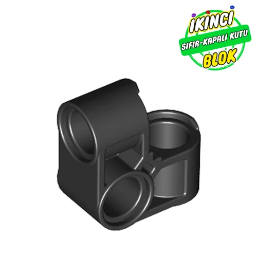 LEGO® Technic Pin Connector Perpendicular 2 x 2 Bent Siyah Sıfır