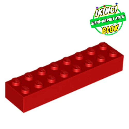 LEGO® 2 x 8 Tuğla Kırmızı Sıfır