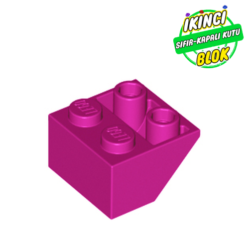 LEGO® 2 x 2 45 Derece Ters Eğimli Parça  Macenta Sıfır