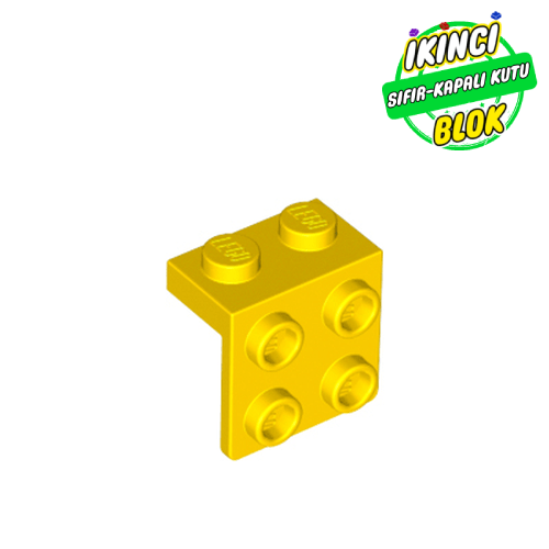 LEGO® 1 x 2 ve 2 x 2 Braket Sarı Sıfır