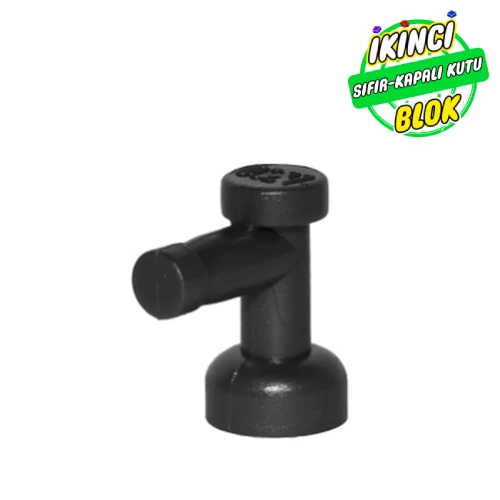 LEGO® 1 x 1 Musluk Kapalı Uçlu Siyah Sıfır
