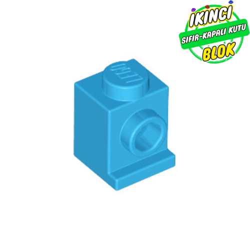 LEGO® 1 x 1 Tek Yon Açık Stud Tuğla Koyu Azur Sıfır
