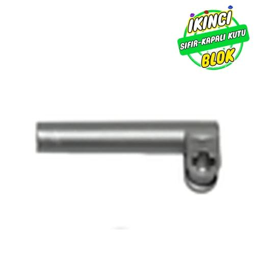 LEGO® Technic Axle and Pin Connector, Perpendicular with Extension Mat Gümüş Sıfır