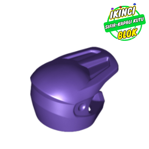 LEGO® Minifigür Motorsiklet Kaskı Koyu Mor Sıfır
