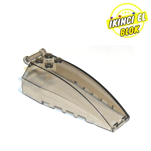 LEGO® Windscreen 8 x 4 x 2 with 4 Studs and Handle Şeffaf Kahverengi İkinci El