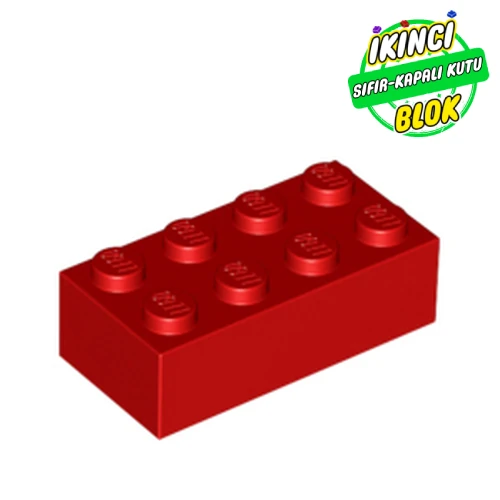 LEGO® 2 x 4 Tuğla Kırmızı Sıfır