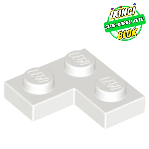 LEGO® Plate 2 x 2 Corner Beyaz Sıfır