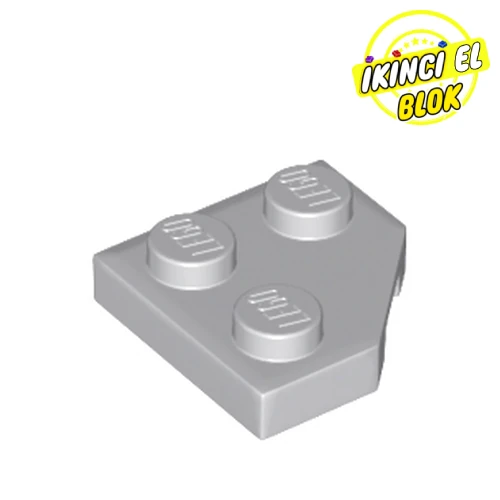 LEGO® 2 x 2 Kesik Kenarlı Plaka Açık Mavimsi Gri Sıfır