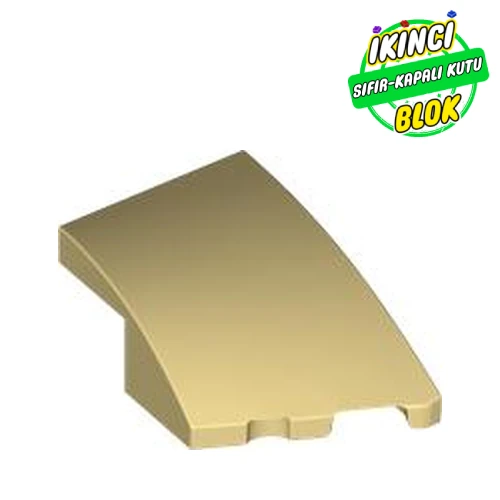 LEGO® Slope Curved 3 x 2 with Stud Notch Right Bej Sıfır