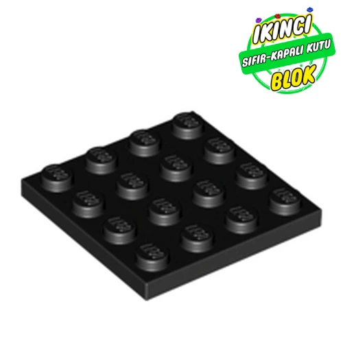 LEGO® Plate 4 x 4 Siyah Sıfır