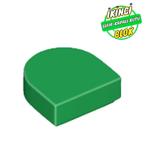 LEGO® Tile Round 1 x 1 Half Circle Yeşil Sıfır