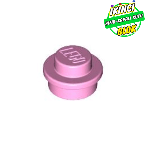 LEGO® 1 x 1 Kavisli Plaka Parlak Pembe Sıfır
