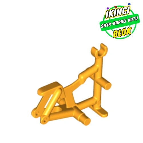 LEGO® Bicycle Frame, Clip for Handle Bars Parlak Açık Turuncu Sıfır