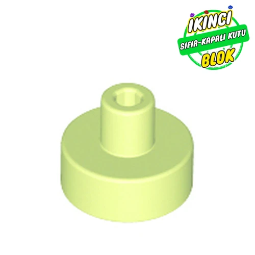 LEGO® 1 x 1 Bar ve Pim Tutuculu Kavisli Plaka Sarımsı Yeşil Sıfır