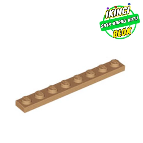 LEGO® Plate 1 x 8 Orta Nugat Sıfır