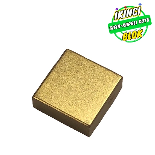 LEGO® Tile 1 x 1 with Groove Metalik Altın Sıfır