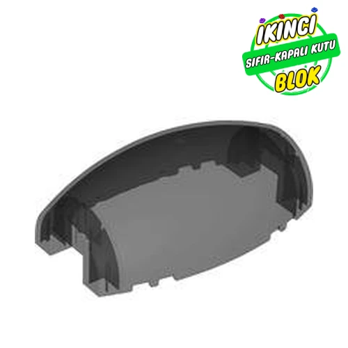 LEGO® Windscreen 10 x 6 x 3 Bubble Canopy Double Tapered with Square Front Cutout Şeffaf Siyah Sıfır