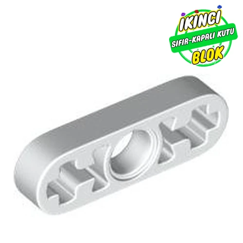 LEGO® 1 x 3 İnce Liftarm İnce Aks girişli Beyaz Sıfır