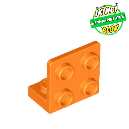 LEGO® 1 x 2 ve 2 x 2 Ters yönlü Bağlantı Turuncu Sıfır