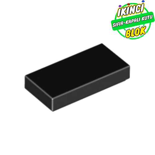 LEGO® 1 x 2 Düz Plaka Siyah Sıfır