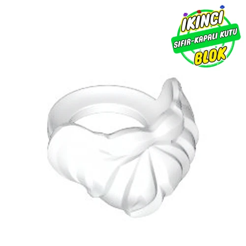 LEGO® Minifig Neckwear Beard and Mustache, Short Beyaz Sıfır