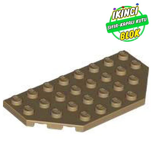 LEGO® Wedge Plate 4 x 8 Cut Corners Koyu Bej Sıfır
