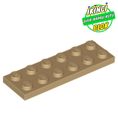 LEGO® 2 x 6 Plaka Koyu Bej Sıfır